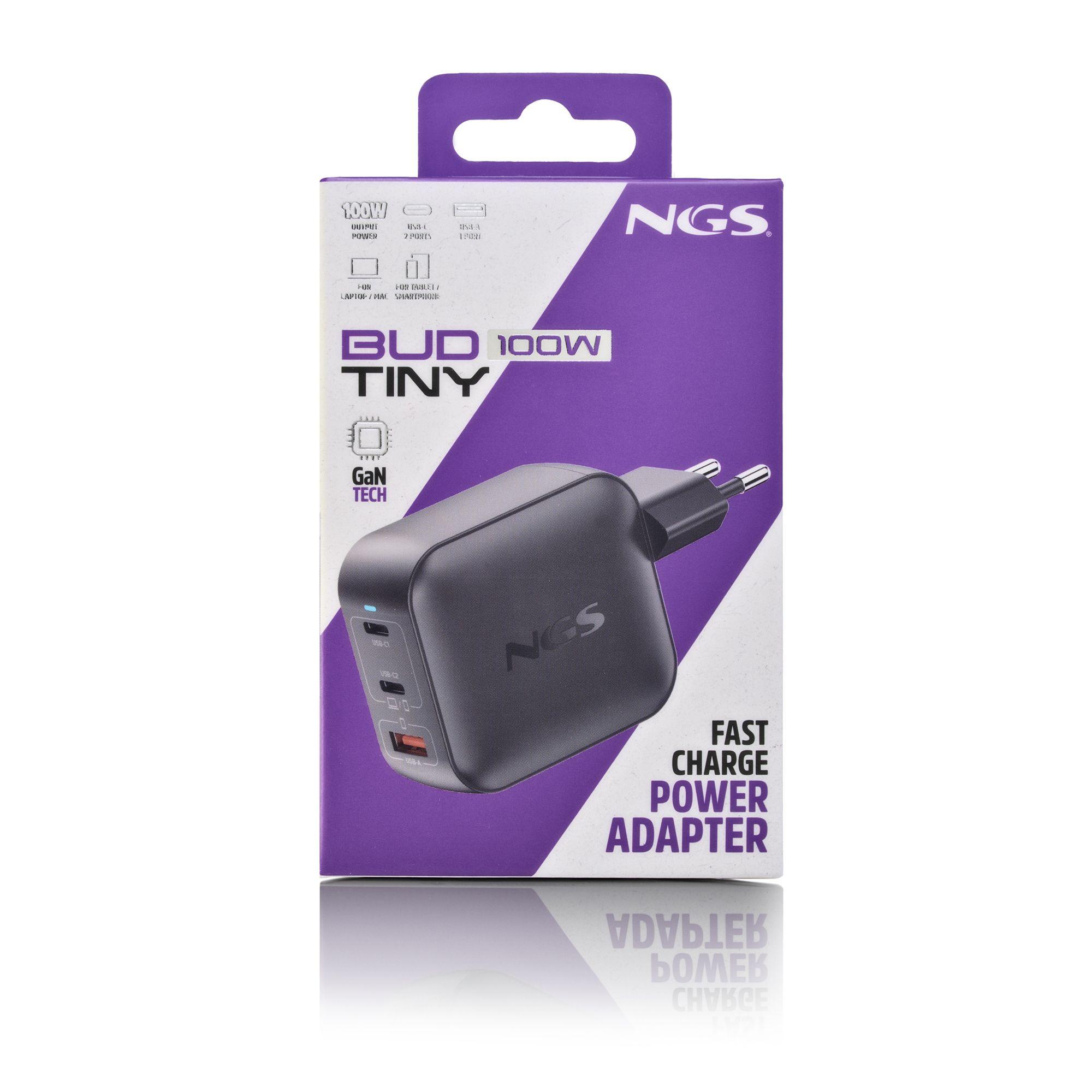 Carregador de Parede NGS BUD100WTINY (100 W - Preto) — miniatura 6