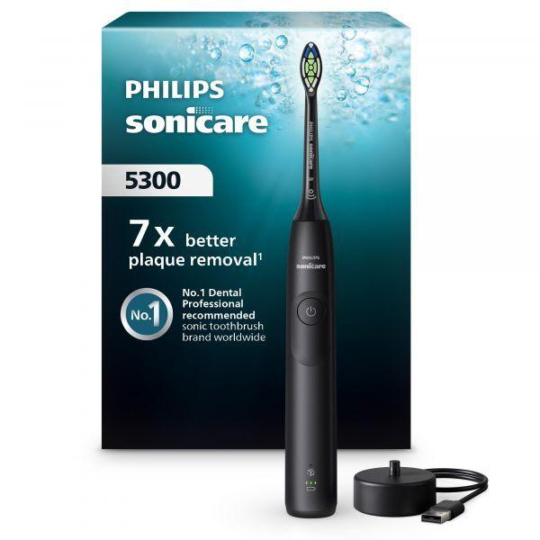 Escova de Dentes Elétrica Sónica PHILIPS Sonicare 5300 HX7101/01 (Preto) — miniatura 2