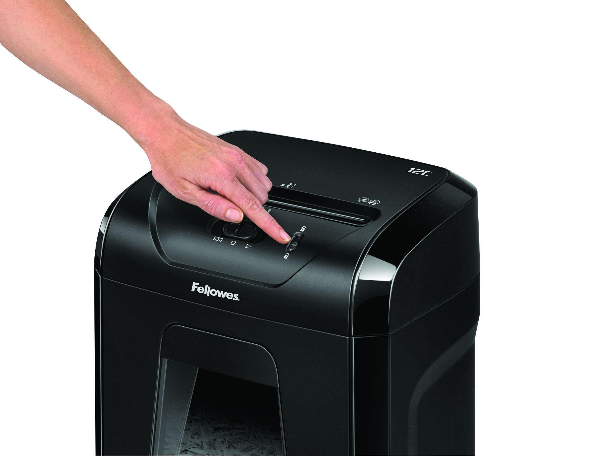 Destruidora de Papel FELLOWES 12C (Preto) — miniatura 4