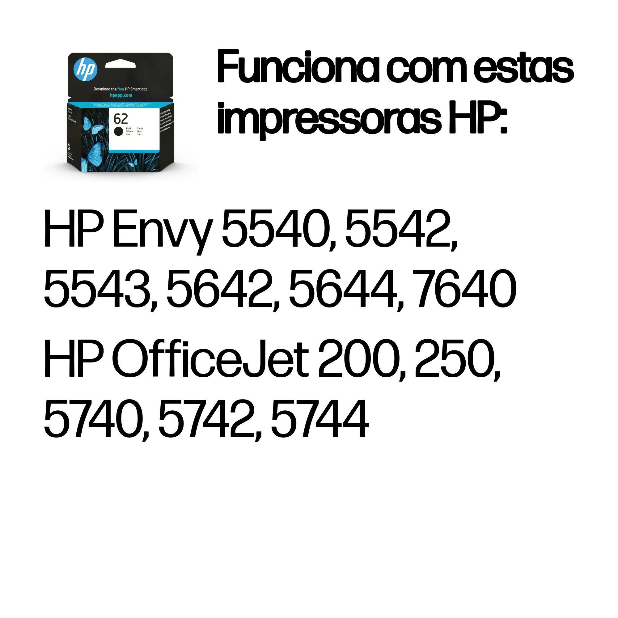 Tinteiro HP 62 C2P04AE (200 páginas - Preto), miniatura 2