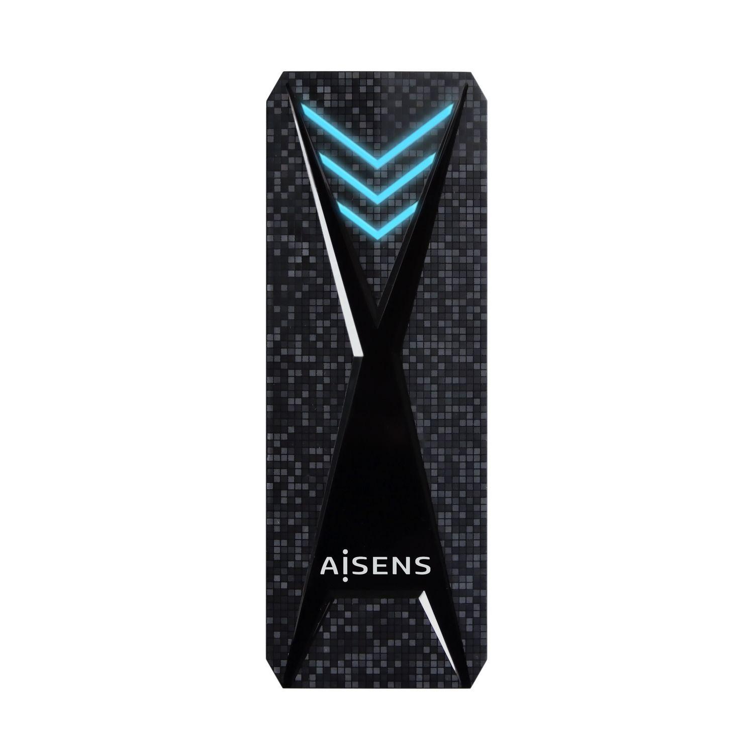 Caixa Externa SSD M.2 AISENS ASM2-RGB013B (M.2 - Preto)