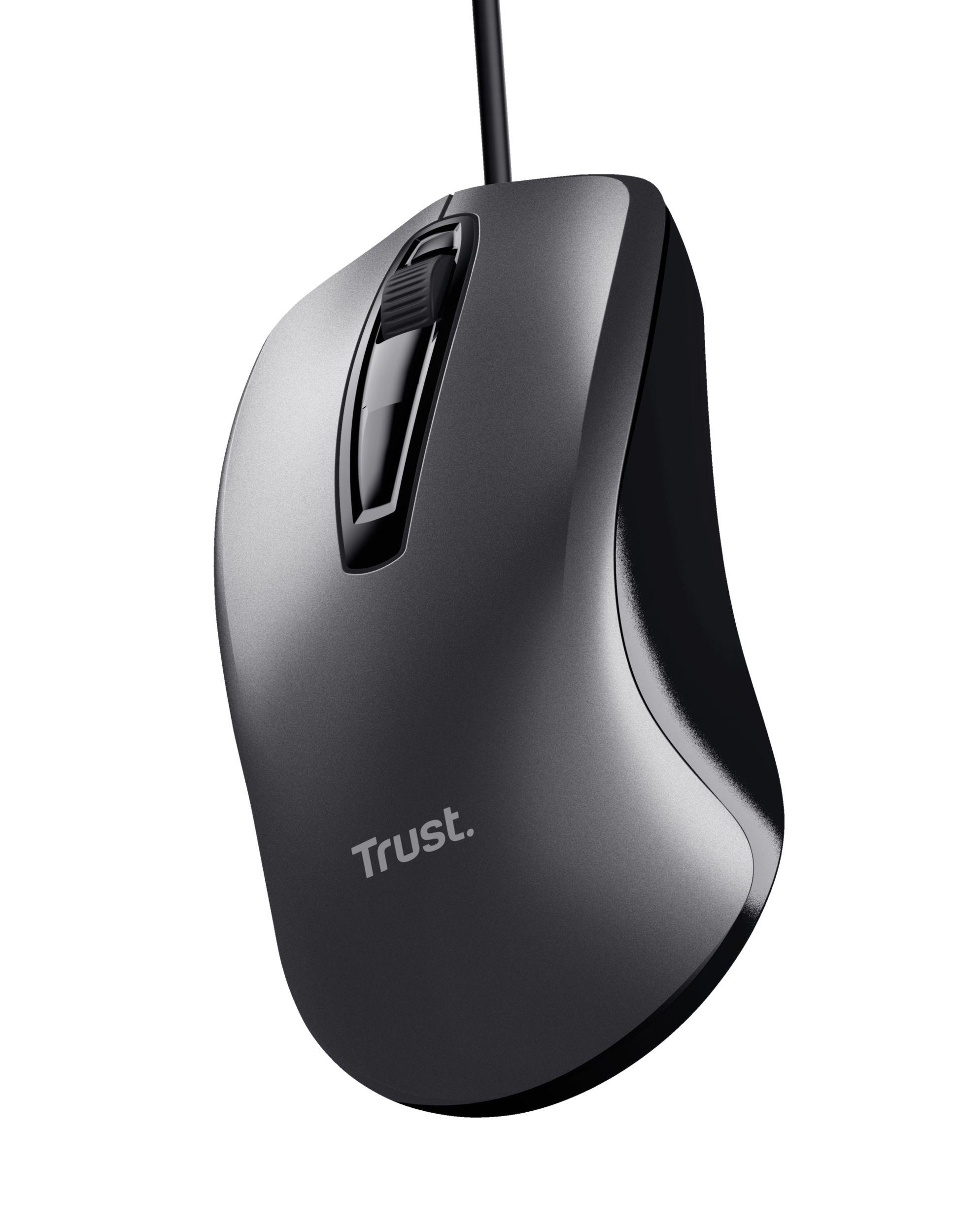 Rato TRUST Carve (Ambidestro - 1200 DPI - Ótico - Preto), miniatura 5