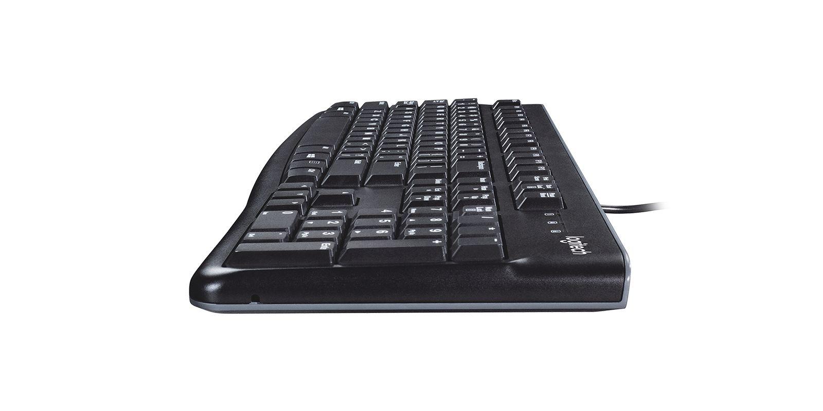 Teclado LOGITECH K120 (Inglês - USB - Com fios - Preto) — miniatura 3