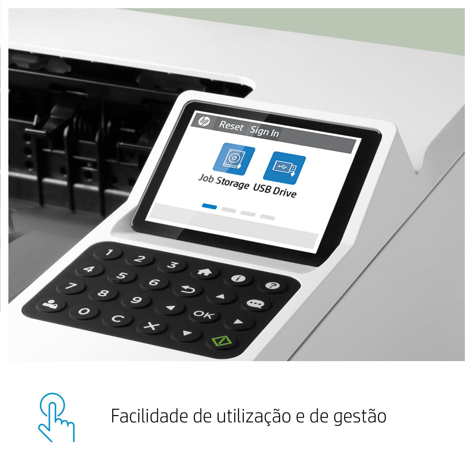 Impressora Laser HP LaserJet Enterprise M406dn (A4 - Impressão a preto e branco - 350 folhas - Branco) — miniatura 13