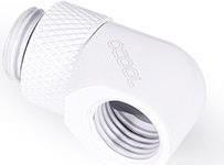 Adaptador em L para Refrigeração Líquida ALPHACOOL Eiszapfen G1/4 AG para G1/4 IG (Rotativo - 90° - Branco)