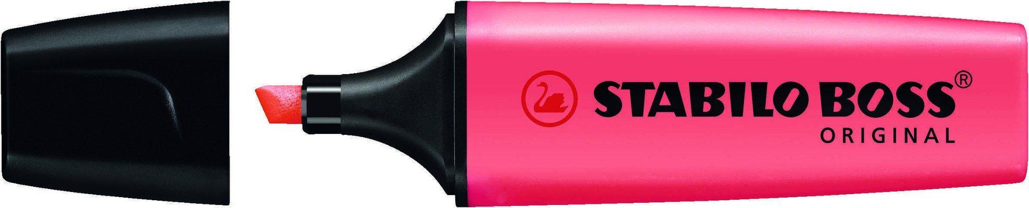 Marcador Fluorescente STABILO BOSS ORIGINAL 70/40 (Vermelho)