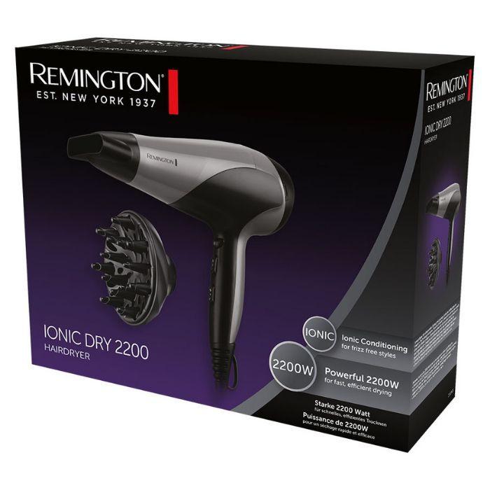 Secador de Cabelo REMINGTON Ionic Dry 2200 D3190S (Preto e Prateado) — miniatura 3