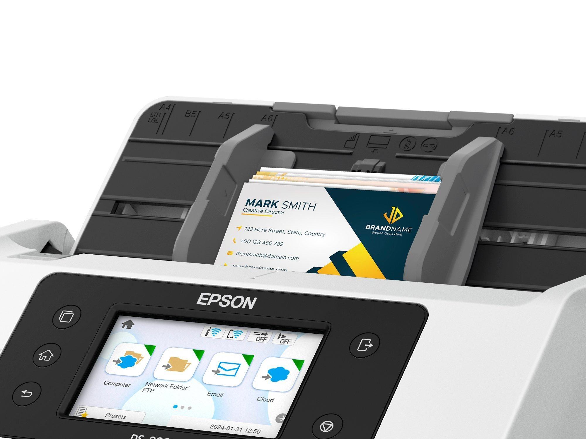 Scanner de Documentos EPSON WorkForce DS-800WN (3.2 Gen 1 - Branco) — miniatura 2