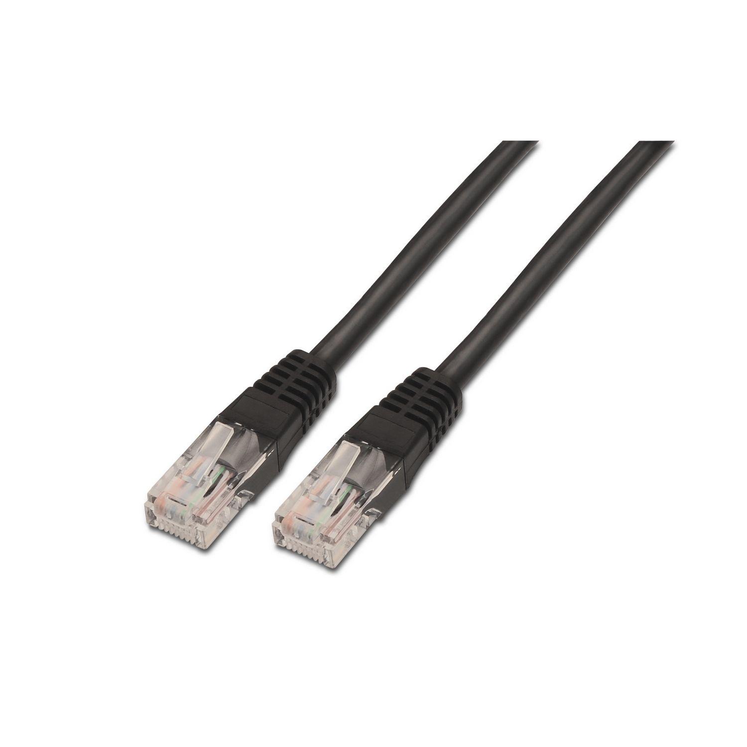 Cabo de Rede AISENS A135-0259 (2 m - Cat6 - RJ-45 - Preto)