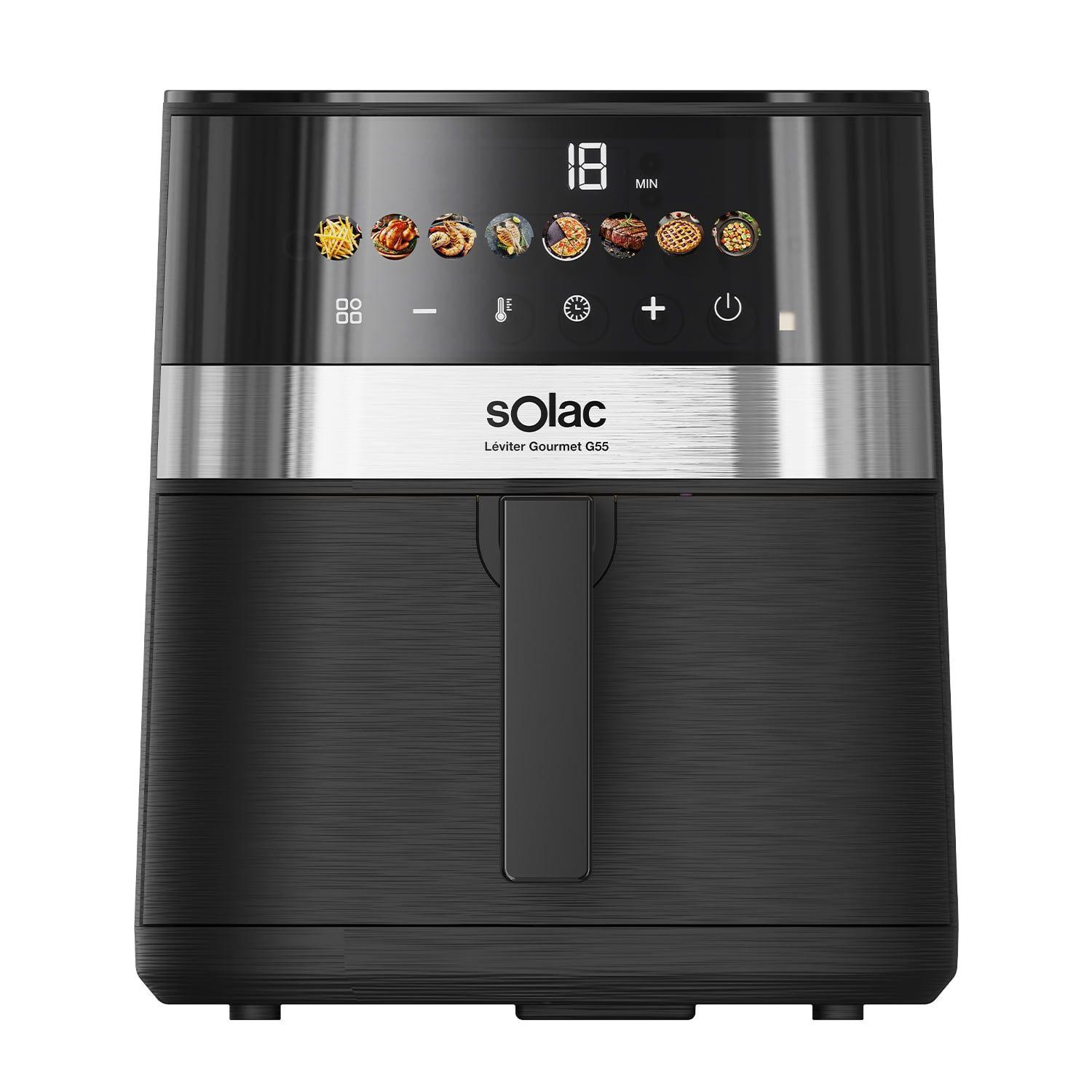 Fritadeira a Ar SOLAC FA1401 Léviter Gourmet G55 (1400 W - Altura 30 cm)
