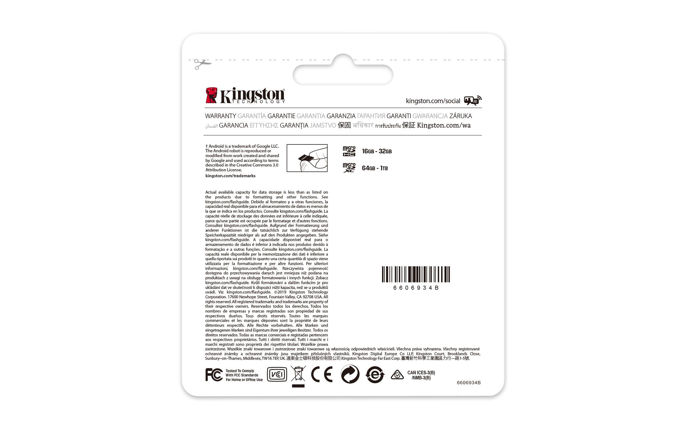Cartão de Memória microSD KINGSTON Canvas Select Plus SDCS2/512GB (512GB - Classe 10 - 100 MB/s - Preto) — miniatura 6