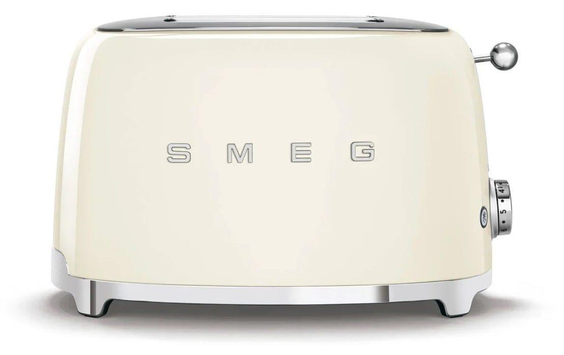 Torradeira SMEG TSF01CREU (950 W - Aço inoxidável - Altura 19,8 cm - Creme)