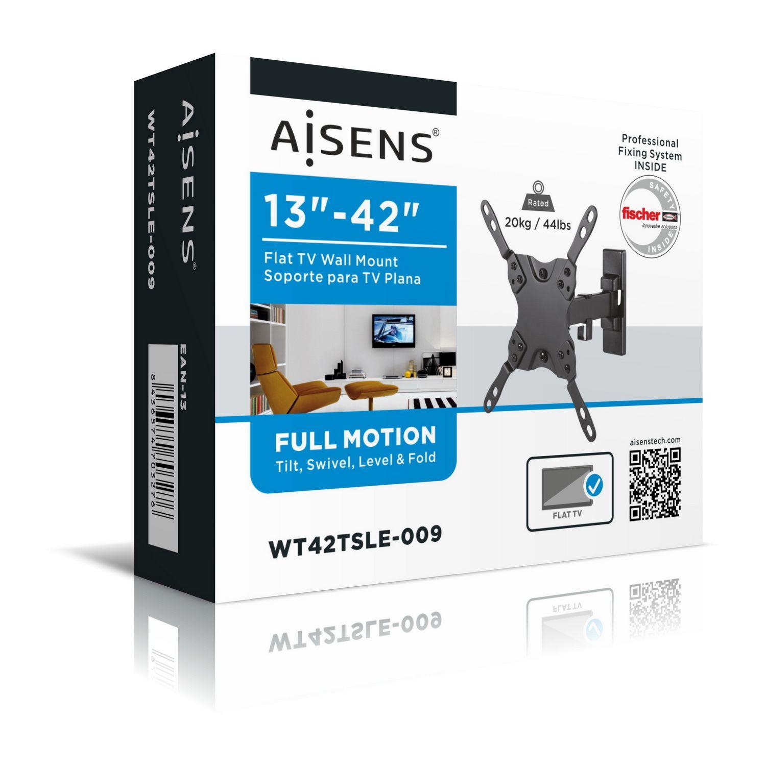Suporte de Parede TV AISENS WT42TSLE-009 (4-42" - 20 kg - Preto) — miniatura 6