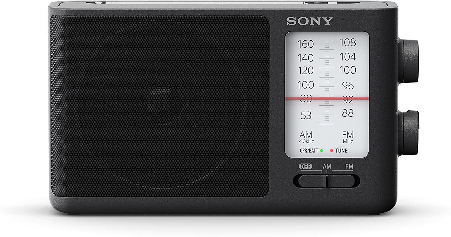 Rádio Portátil Analógico SONY ICF506 (100 mW - Preto)
