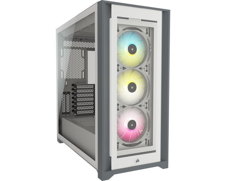 Caixa ATX CORSAIR iCUE 5000X RGB (2,5" - 17 cm - 40 cm - Branco)