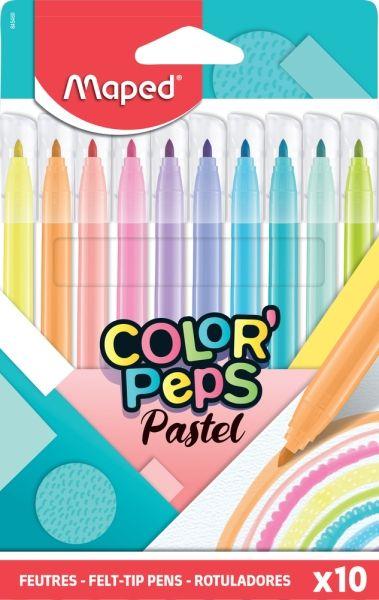 Canetas de Feltro MAPED Color'Peps Pastel (Cores pastel sortidas)