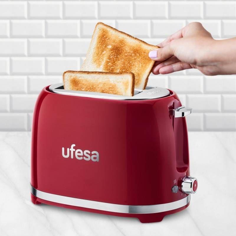 Torradeira UFESA Pin Up Classic (850 W - 2 fatias - Altura 20,2 cm - Vermelho), miniatura 3