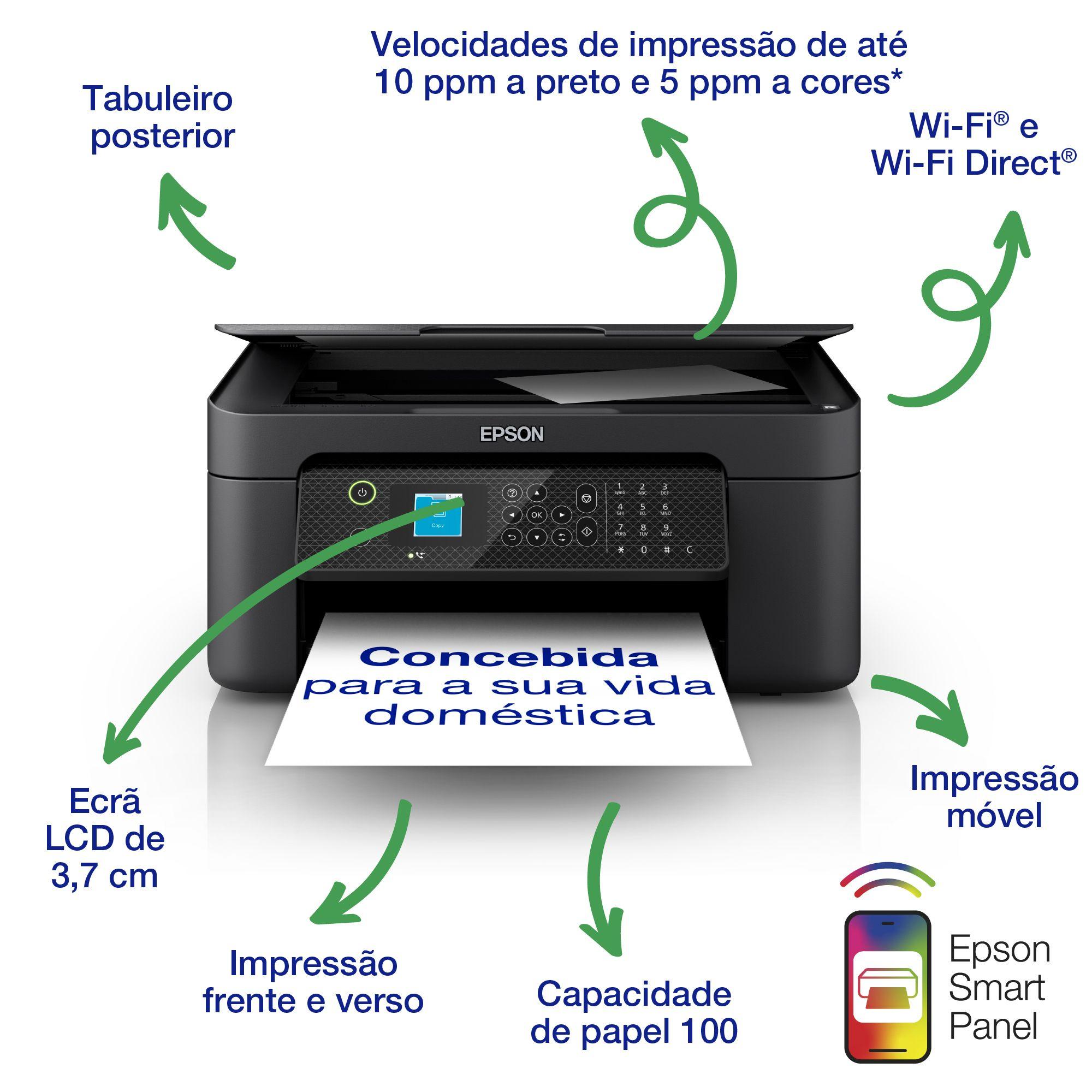 Impressora Multifunções EPSON WorkForce WF-2910DWF (A4 - Impressão a cores - 100 folhas - Preto) — miniatura 3