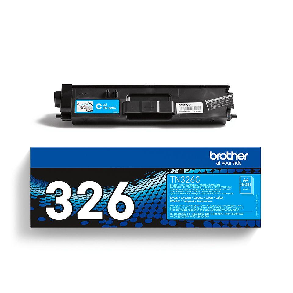 Toner BROTHER TN-326C (3500 páginas - Ciano), miniatura 3