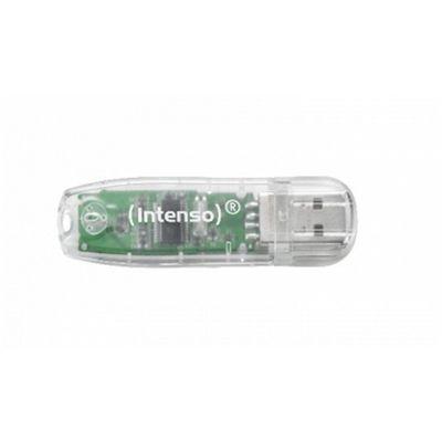 Pen USB INTENSO Rainbow Line 3502480 (USB Type-A - USB 2.0 - Com tampa - Transparente)