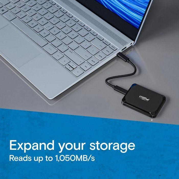 SSD CRUCIAL X9 (1 TB - USB 3.2 - Preto), miniatura 2