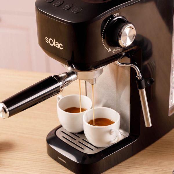 Máquina de Café Expresso SOLAC CE4511 (Café moído - 1350 W - 20 bar - Preto/Inox), miniatura 4