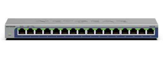 Switch NETGEAR GS116-300EUS (Gigabit Ethernet - L2 - Preto)