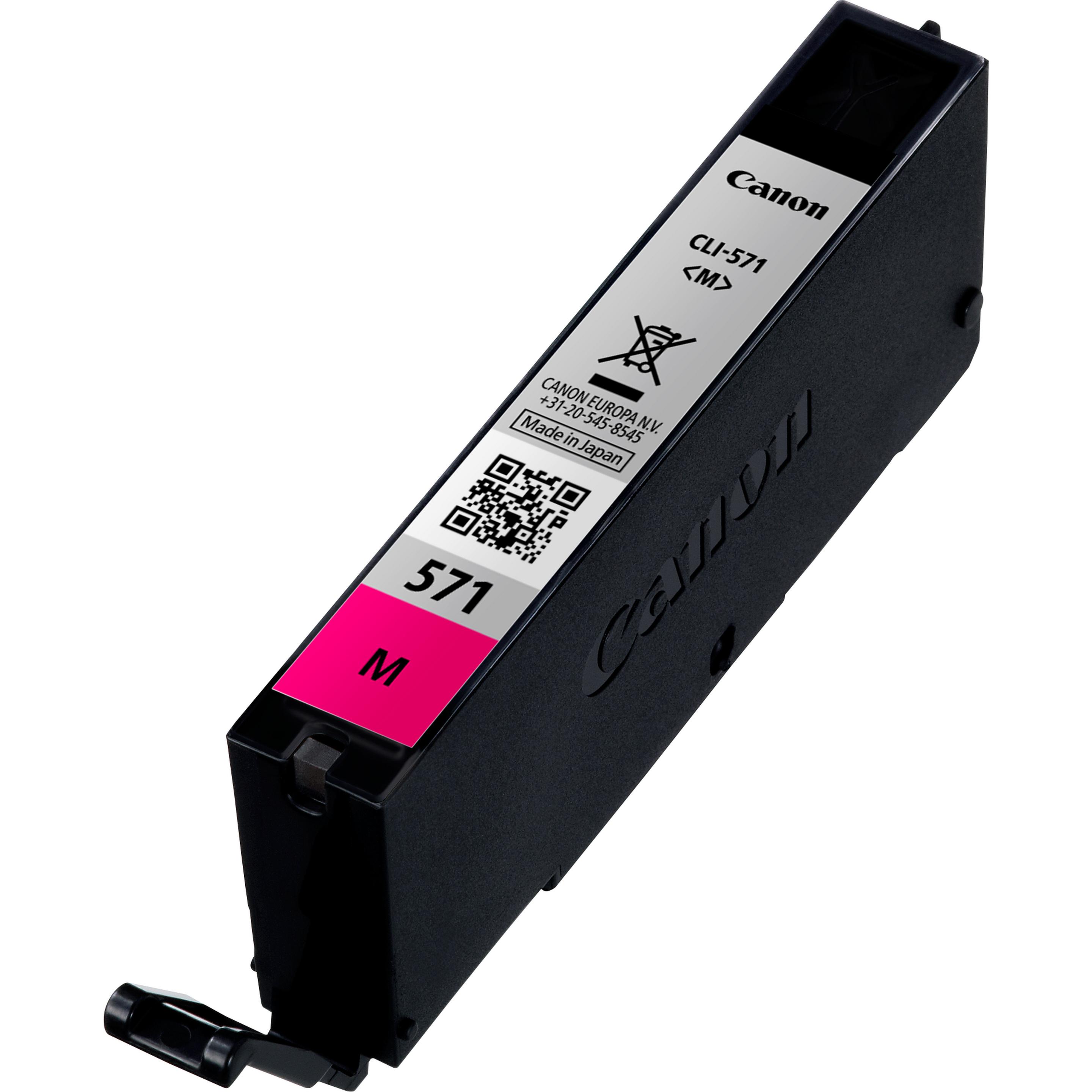 Tinteiro CANON CLI-571M (306 páginas - Pixma MG575x, MG685x, MG775x - Magenta)