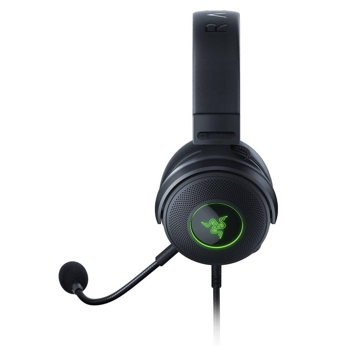 Headset Gaming RAZER Kraken V3 HyperSense (Binaural - Com fios - Circum-aural - Preto) — miniatura 4