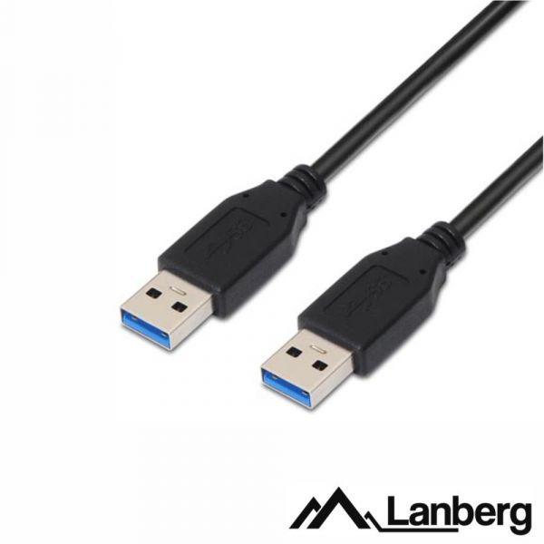 Cabo USB-A LANBERG CA-USBA-30CU-0018-BK (1,8 m - USB A - Preto), miniatura 2