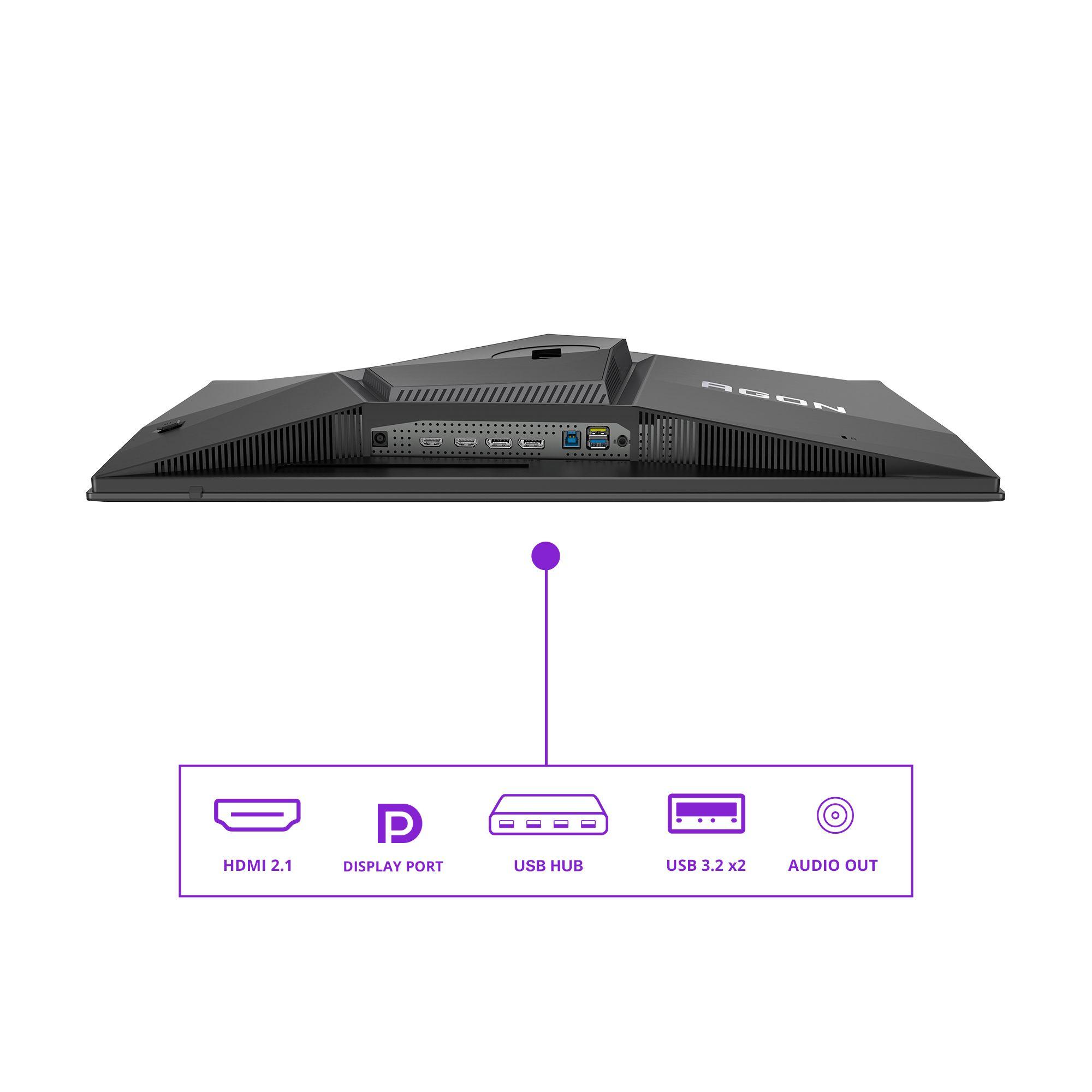 Monitor AOC AGON PRO AG276QZD2 (26,5" - OLED - 280 Hz - Preto e Cinzento) — miniatura 4