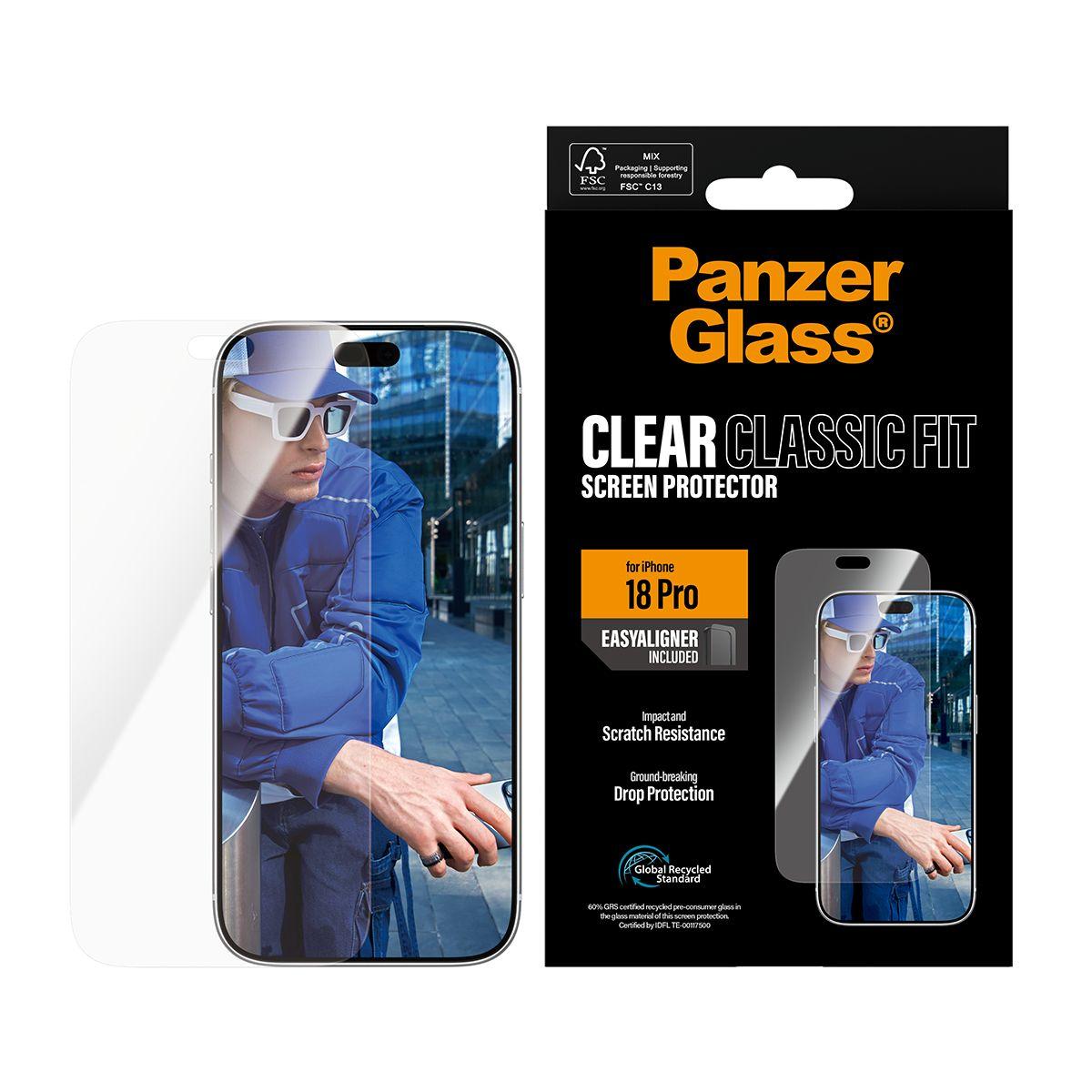 Protetor de Ecrã PANZERGLASS iPhone 18 Pro (Apple iPhone 18 Pro - Transparente) — miniatura 2