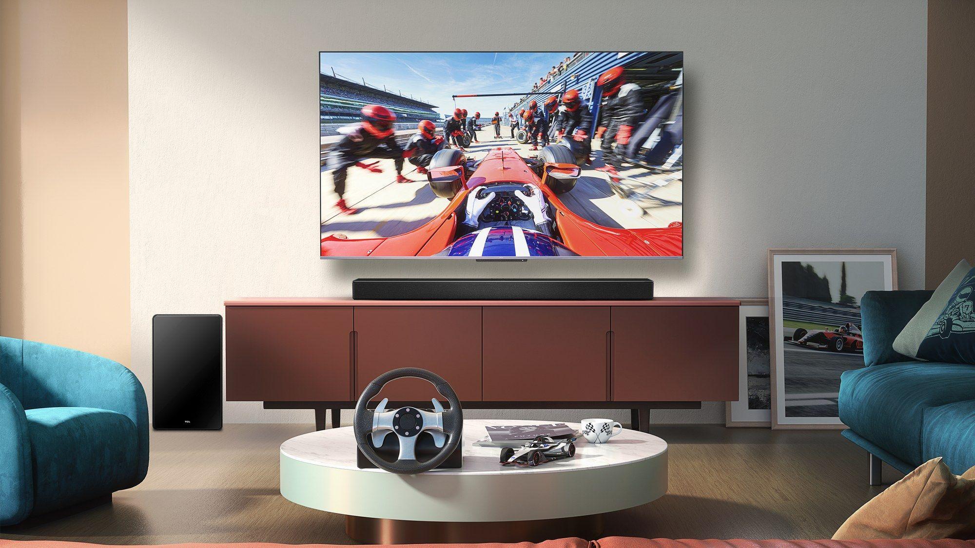 Soundbar TCL Q75HE (98 W - Com fios e sem fios - Titânio), miniatura 11