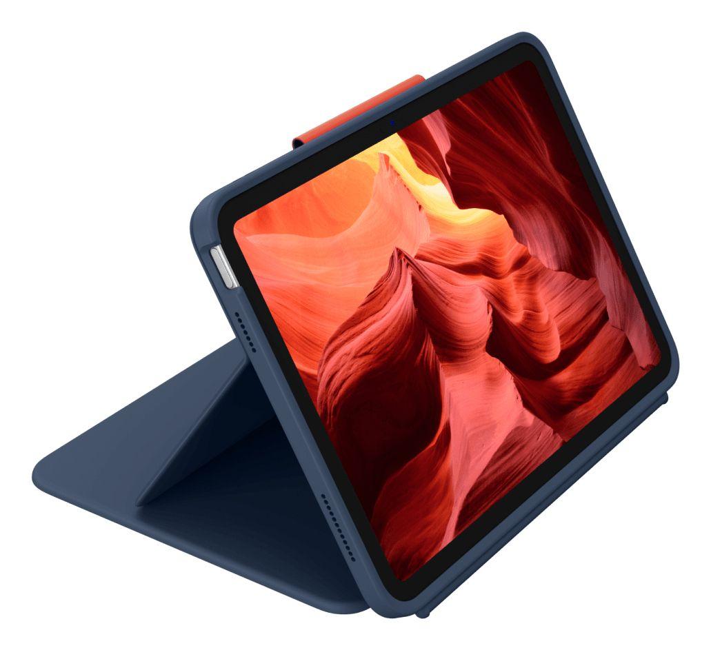 Teclado LOGITECH Rugged Combo 4 (Francês - Smart Connector - Acoplamento - Azul) — miniatura 5