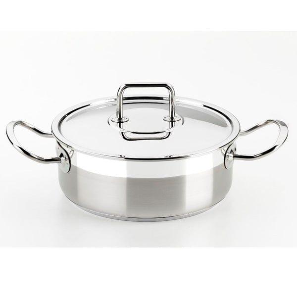 Caçarola BRA Profesional 22 cm (Acero inoxidable - Inox)