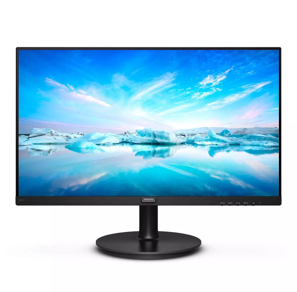 Monitor PHILIPS 221V8/00 (21,5" - VA - 75 Hz - Preto)