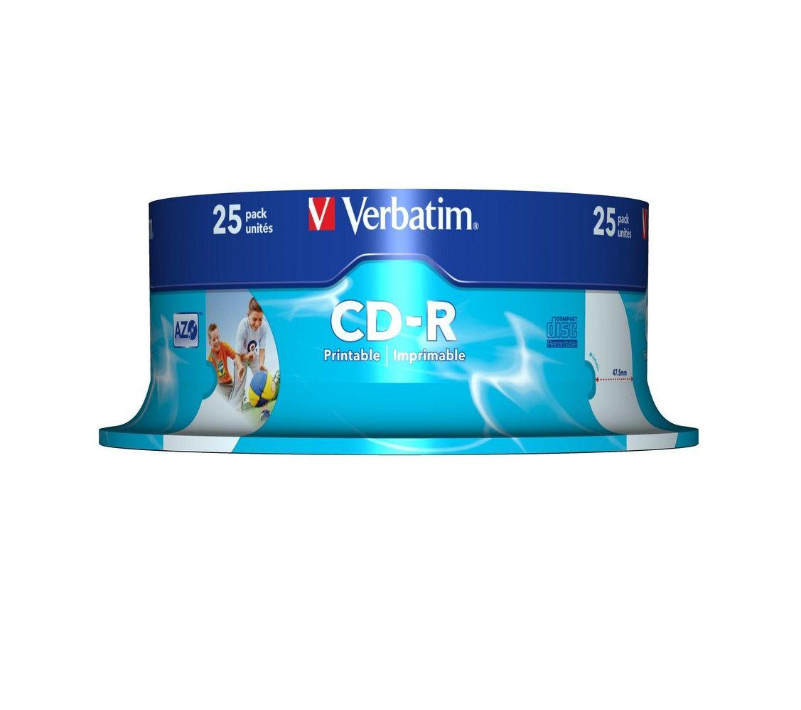 Pack de 25 CD-R VERBATIM 43439 (Branco) — miniatura 2