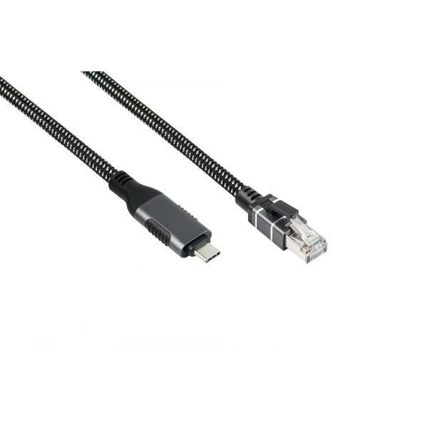 Cabo Ethernet USB-C para RJ45 GOODCONNECTIONS 2045-CT020A (2 m - Antracite)