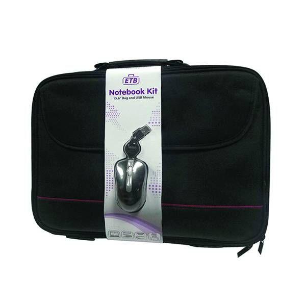 Mala para Portátil EWENT EW2505 (Poliéster - 39,6 cm - Altura 31,5 cm - Preto), miniatura 2