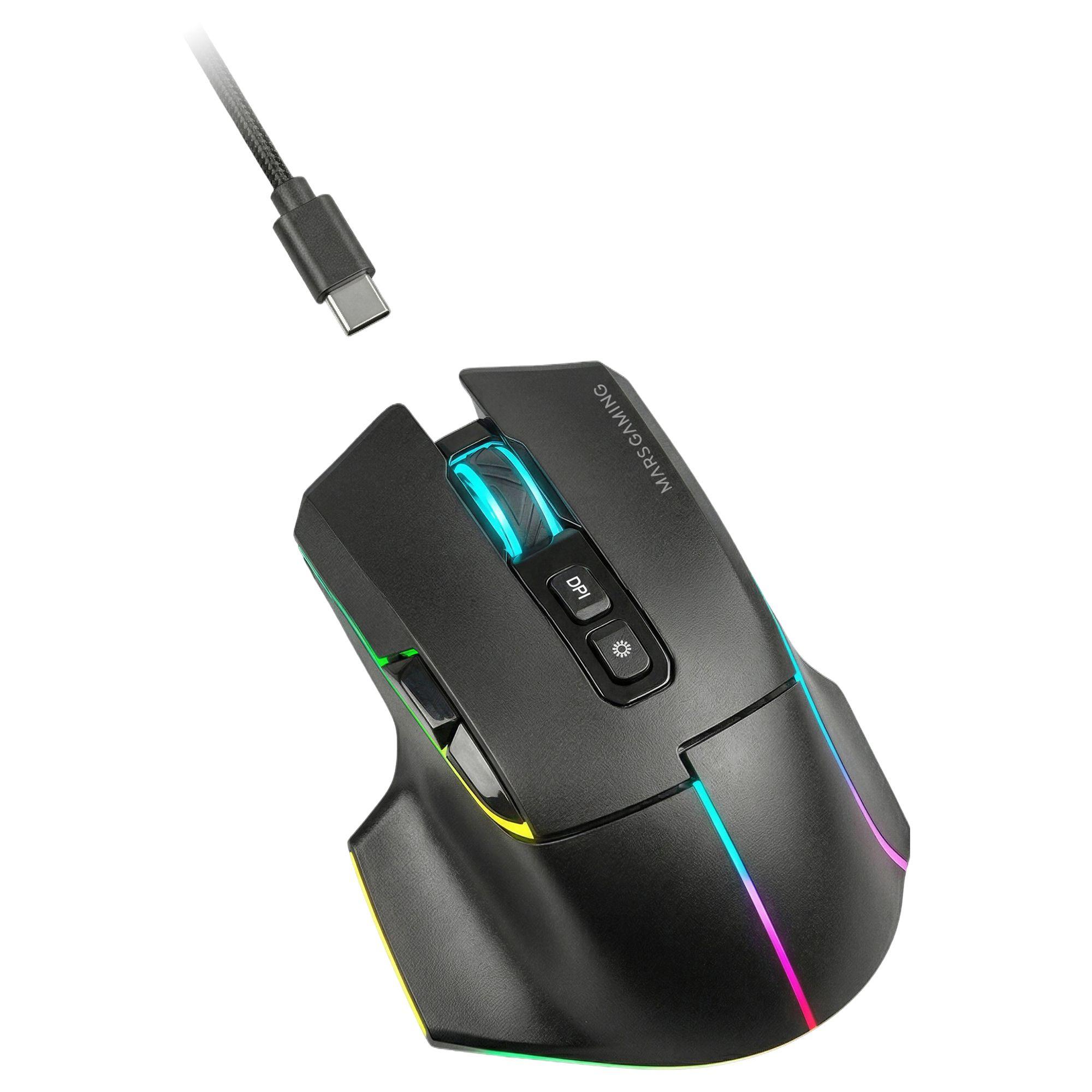 Rato Gaming MARS GAMING MMW-VECTOR (Mão direita - Preto), miniatura 4