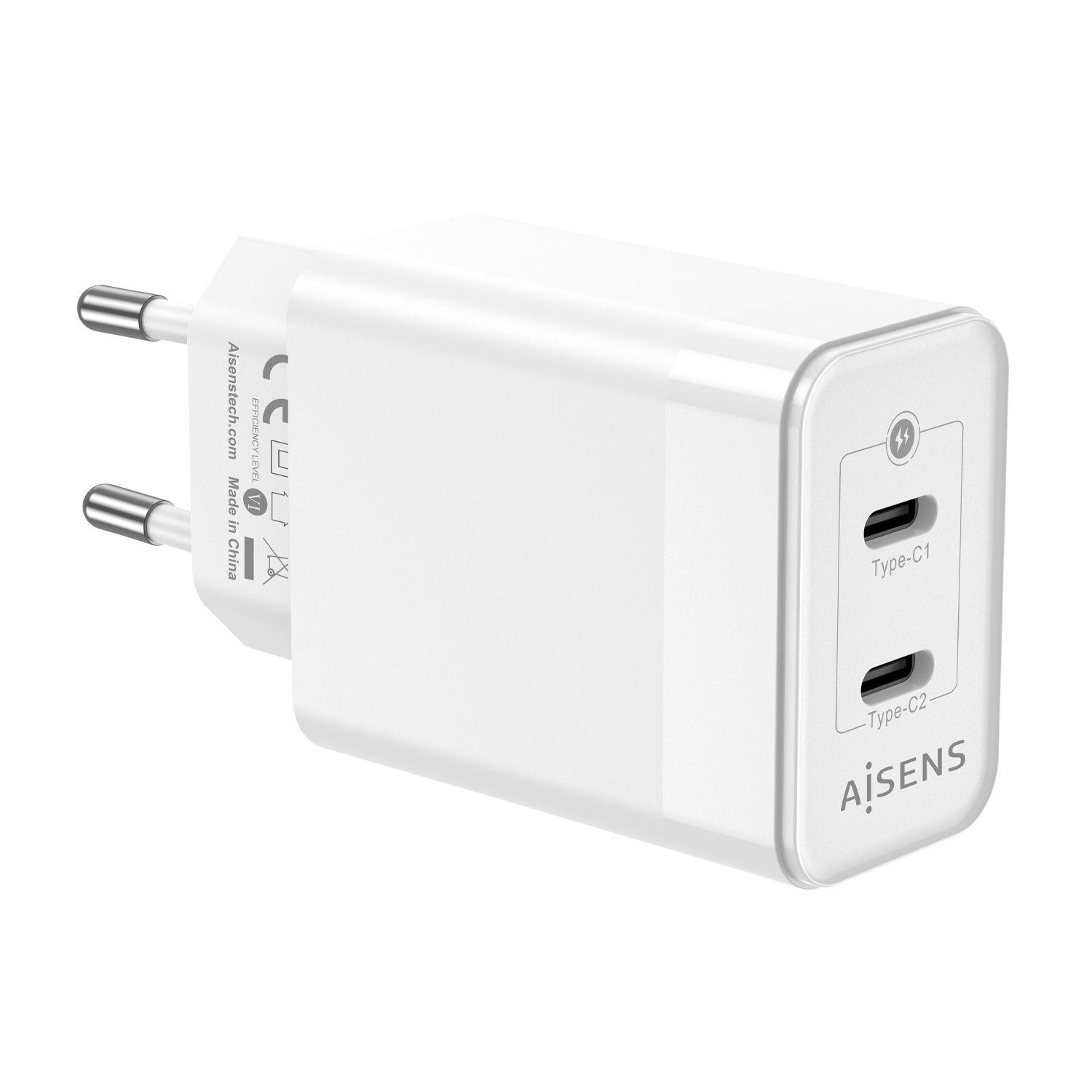 Carregador de Parede AISENS ASCH-45W2P005-W (45 W - Branco), miniatura 3