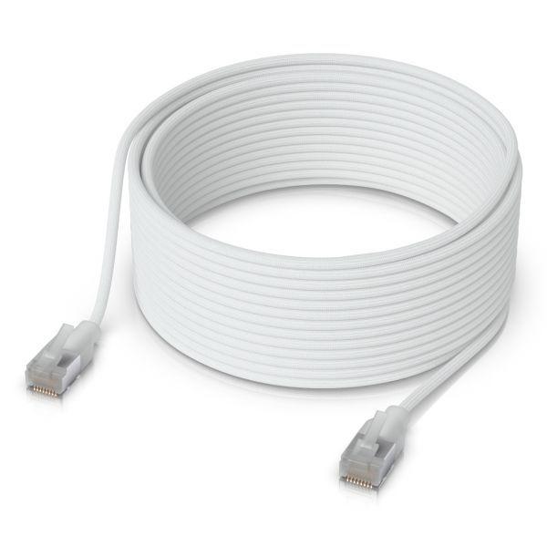 Cabo de Rede UBIQUITI UACC-CABLE-PATCH-EL-C6A-15M-W (15 m - Cat6a - RJ-45 - Branco), miniatura 2