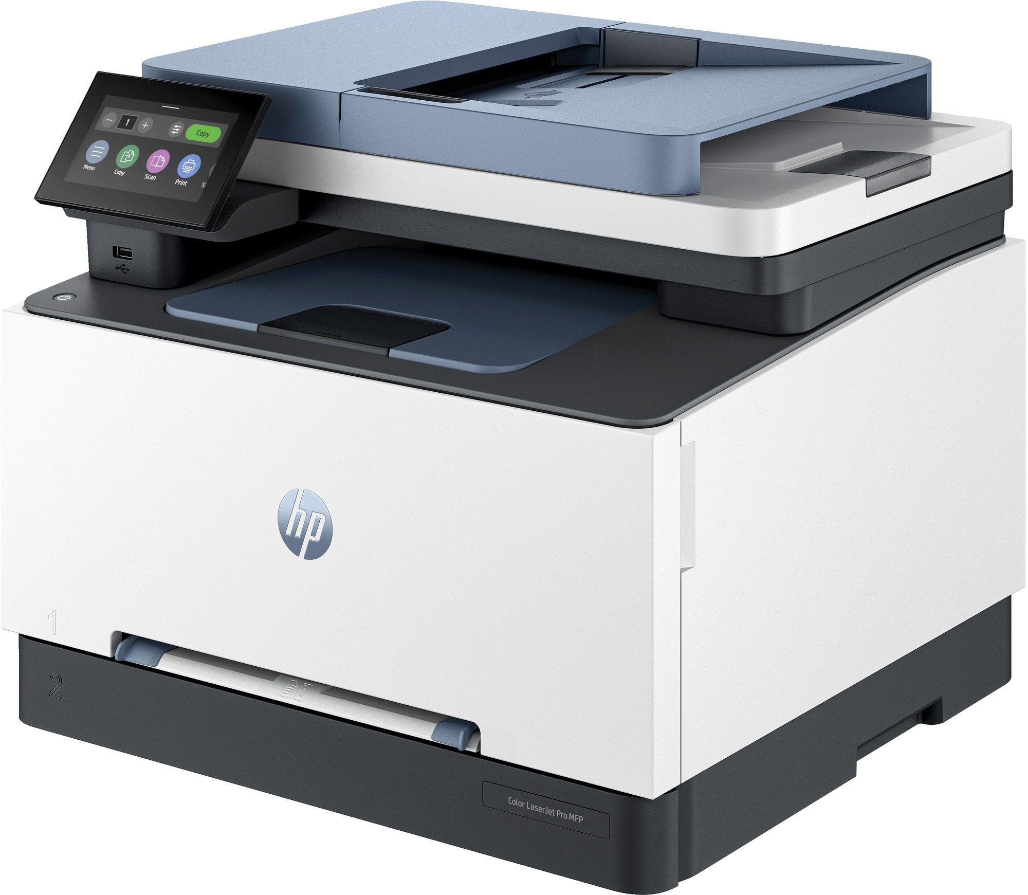 Impressora Multifunções Laser HP Color LaserJet Pro 3302sdw (A4 - Impressão a cores - 251 folhas - Azul e Cinzento) — miniatura 2