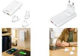 Carregador de Viagem LOGILINK PA0376 (USB-C e USB - Branco)