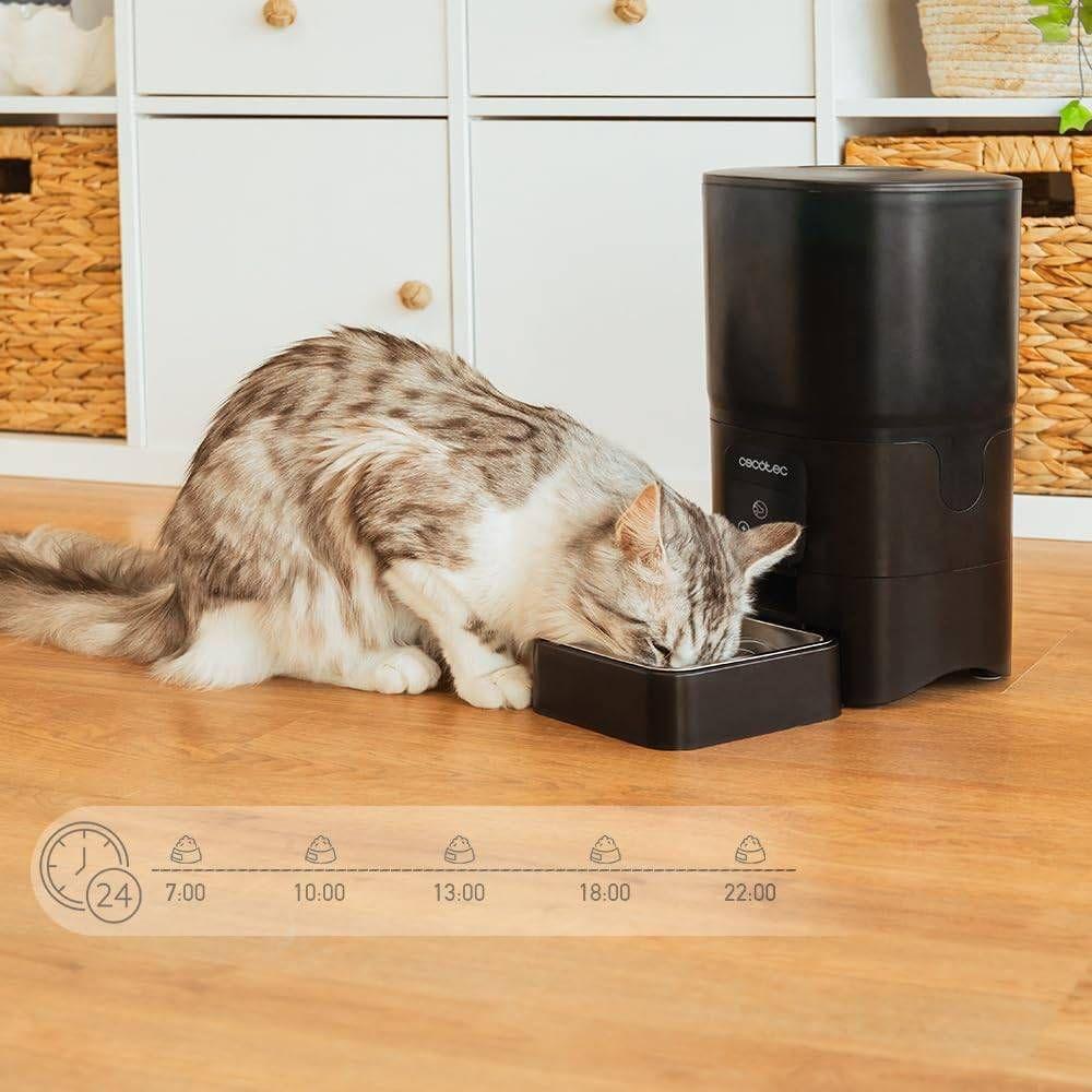 Comedouro CECOTEC Pumba 6000 Purrfect Meal Smart (Wi-Fi - 6L - Preto) — miniatura 5