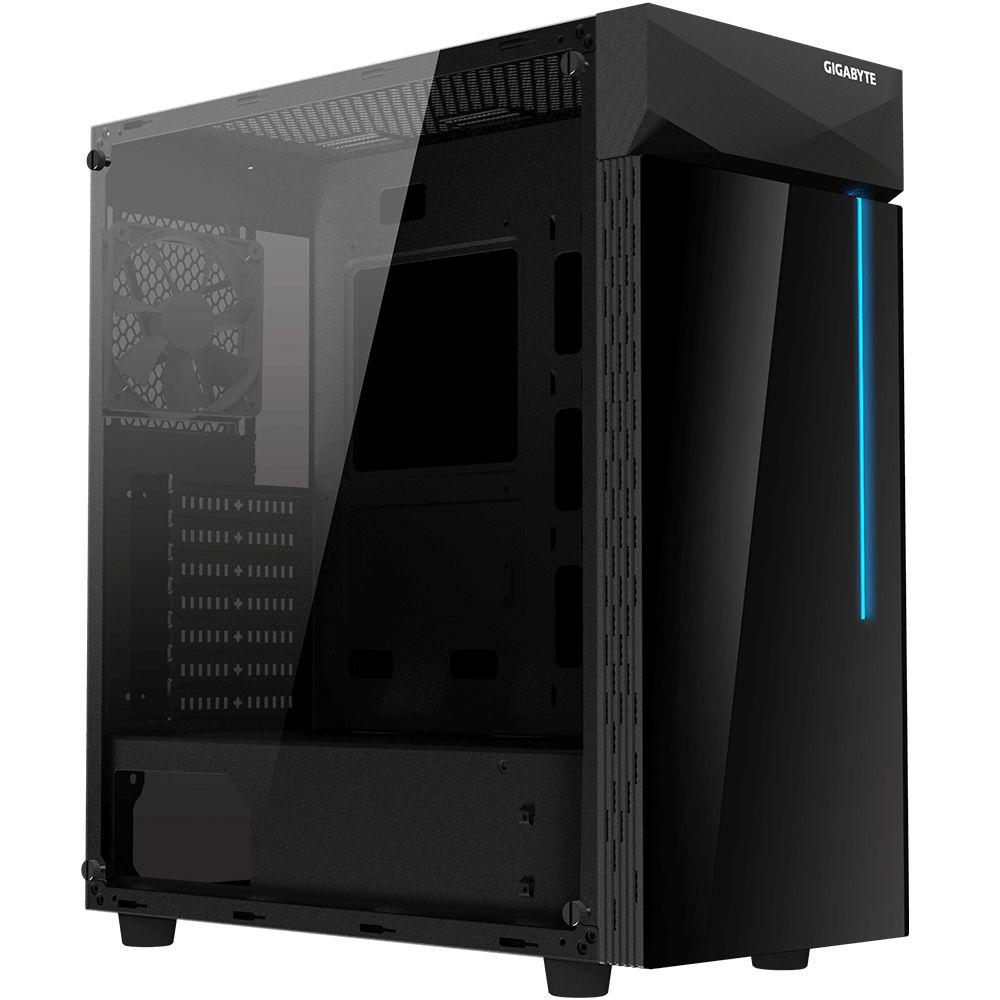Caixa PC GIGABYTE C200 GLASS (ATX, Micro ATX, Mini-ITX - Midi Tower - ATX, Micro ATX, ITX - Preto) — imagem 1