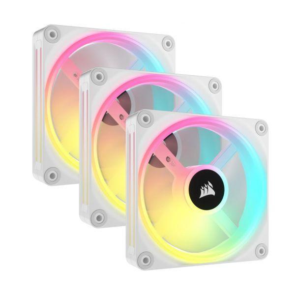 Ventoinhas CORSAIR iCUE LINK QX120 RGB PWM (Não suportado - RGB - Branco), miniatura 2