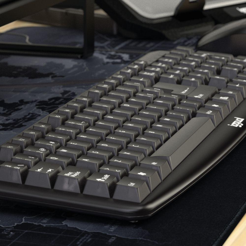 Teclado IGGUAL CK-BASIC-105T (Espanhol - Tamanho completo - USB - Preto) — miniatura 2
