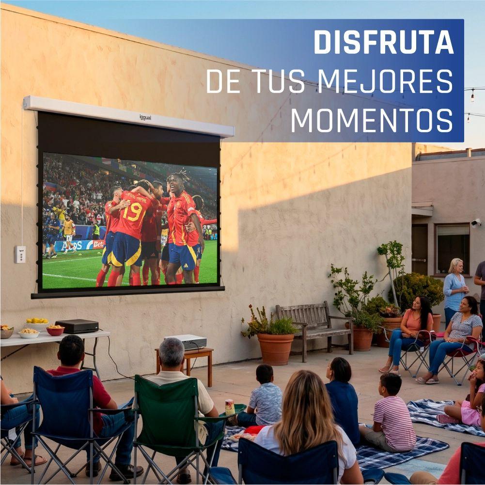 Ecrã de Projeção Elétrico IGGUAL PSIXS203 (92" - Branco) — miniatura 9
