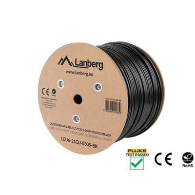 Bobina de Cabo de Rede LANBERG LCU6-21CU-0305-BK (305 m - Preto), miniatura 3